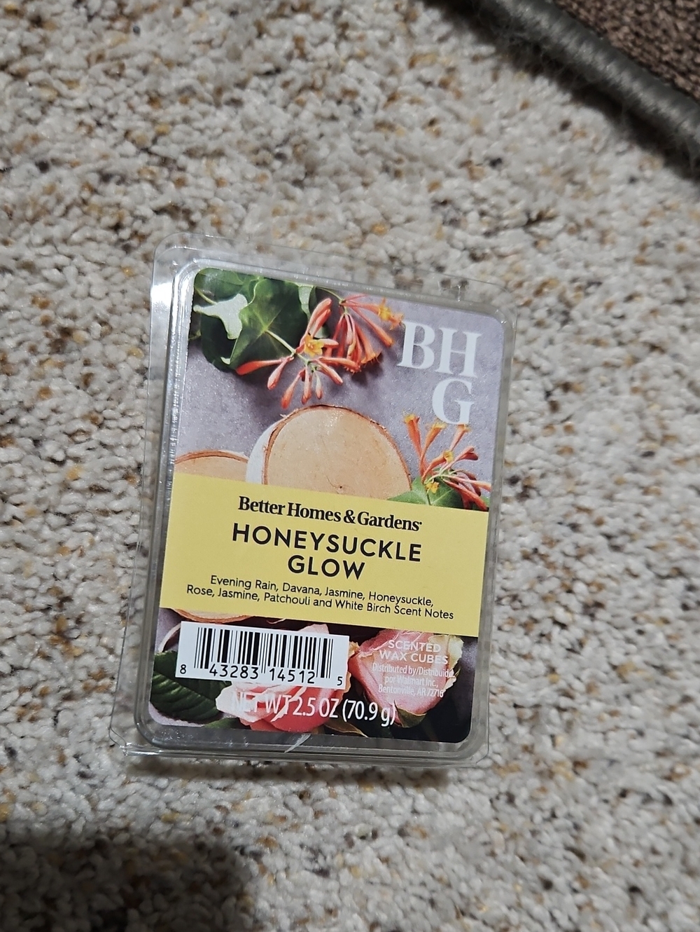 Better Homes & Gardens Honeysuckle Glow Wax Melt Cubes